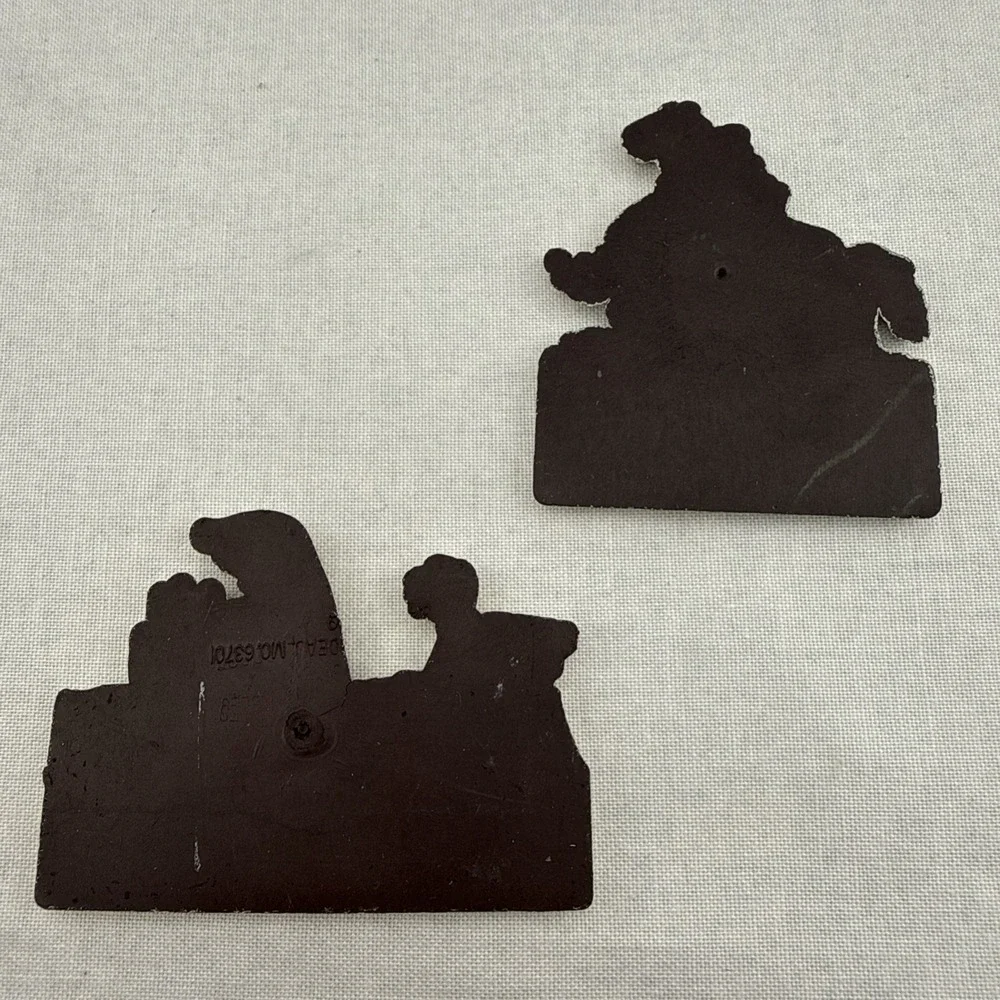 Vintage Arizona Magnets Travel Souvenir Roadrunner Horses Gift‎ Set Of 2